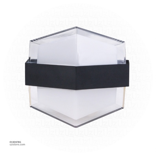 [E1301FRG] LED Outdoor Wall LIGHT  B60227 WW Black