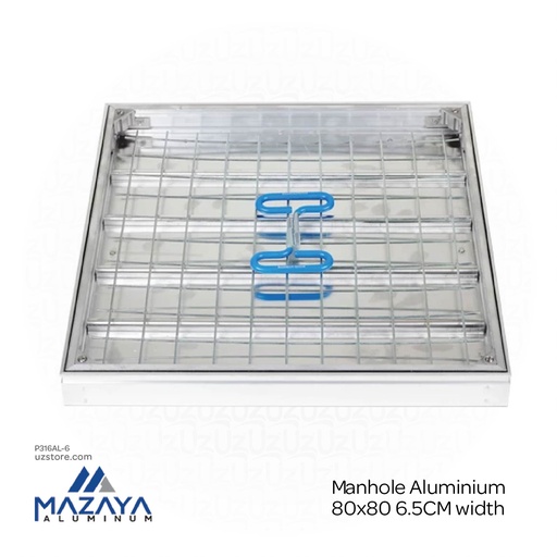 [P316Al-6] Mazaya Manhole Aluminium 80x80 6.5CM width