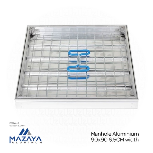 [P317Al-6] Mazaya Manhole Aluminium 90x90 6.5CM width