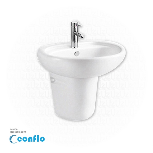 [WA106] Wash Basin Half Pedestal Conflo 30