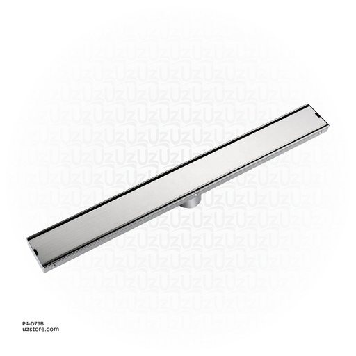 [P4-D79B] Drainex Stainless Steel 304 Linear Floor Drain 60cm lenght 10cm width 2" outlet Tile Model PA-S34-RSD-60x10-2C