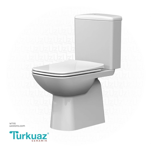 [WT115] Turkuaz EWC DURU Back to wall + Cistern 028800-009800