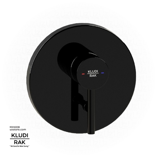 [MX1400B] KLUDI RAK Prime  Concealed single lever Bath & Shower mixer, trim set  Black RAK12075.BK