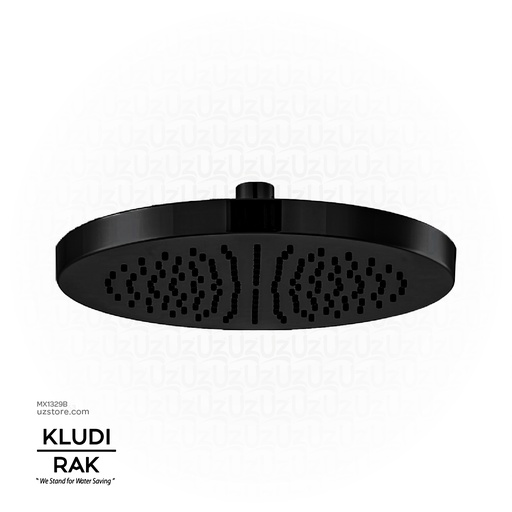 [MX1329B] KLUDI RAK OVERHEAD SHOWER (250 MM) DN15      1/2" FEMALE THREAD  Black RAK12014.BK2