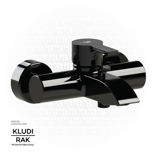 [MX874B] KLUDI RAK Passion Single Lever Bath & Shower Mixer w/o Shower Set DN15 (Top Lever type) Black RAK13102.BK2 