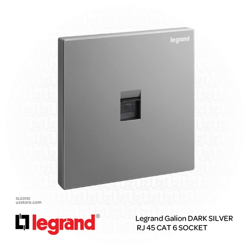 [SLG313S] Legrand Galion DARK SILVER RJ 45 CAT 6 SOCKET