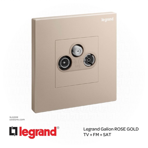 [SLG331R] Legrand Galion ROSE GOLD TV + FM + SAT
