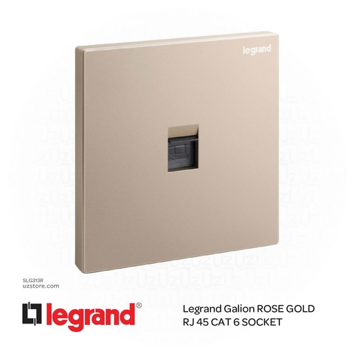 [SLG313R] Legrand Galion ROSE GOLD RJ 45 CAT 6 SOCKET