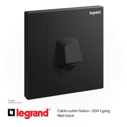[SLG32B] Legrand Galion MATT BLACK 20A CONNECTION UNIT