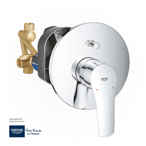 [GR33305003] GROHE Eurosmart Single-lever bath mixer 1/2" , 33305003 , chrome