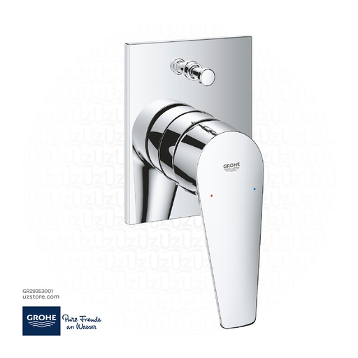 [GR29353001] GROHE BauEdge Single-lever bath mixer 1/2" , 29353001 , chrome