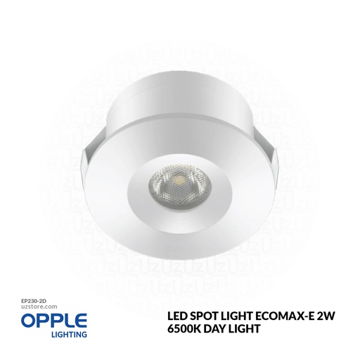 [EP230-2D] OPPLE LED Spot Light ECOMAX-E 2W 25D WH-GP , 6500K Day Light 541003092910