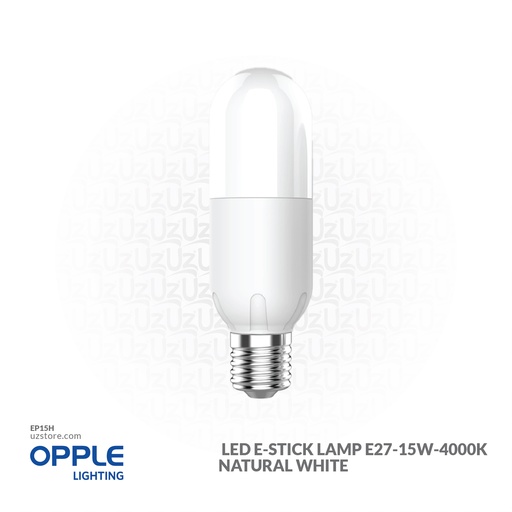 [EP15H] OPPLE LED E-Stick Lamp E27-15W-4000K-CT , Natural White 500007009010