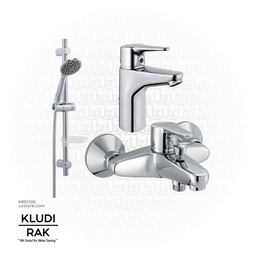 [KRS1105] KLUDI RAK Bundle ( Basin Mixer + Shower Mixer + Shower Kit) 105