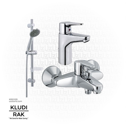 [KRS1105] KLUDI RAK Bundle 
( Basin Mixer + Shower Mixer + Shower Kit) 105