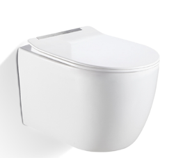 [WCV1101] Vlavu wall-hung toilet ( WC ) Rimless dual-flush ，P-trap 180mm , UF seat cover  540x360x310mm CB. 16.0002