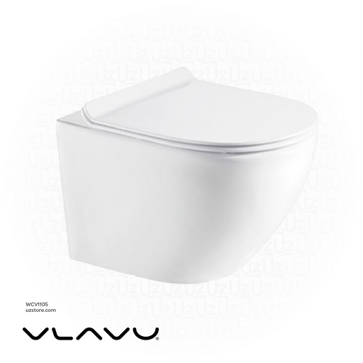 [WCV1105] Vlavu wall-hung toilet ( WC ) P-trap 180mm , UF seat cover  490*360*355mm CB.16.0021