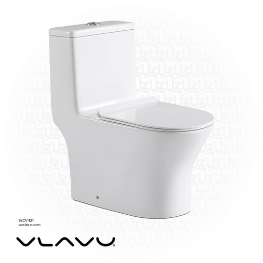[WCV1121] Vlavu WC one piece ( Toilet ) S-trap 250mm , UF seat cover S-trap 250mm , UF seat cover 670*350*760mm CB. 12.0105