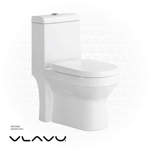 [WCV1126]  فلافو مرحاض أنجلزي / فرنجي   Rimless dual-flush , S-trap 250mm , UF seat cover 710x365x800mm CB.12.0008
