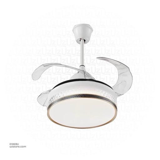 [E1280BJ] Decorative Fan With LED