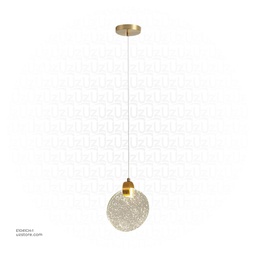 [E1041CH-1] Chandelier 9425/1 GD crystal Q10 H2.4 5W