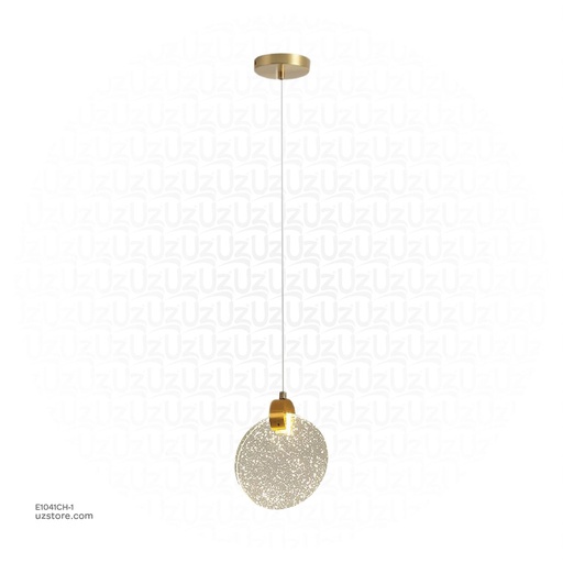 [E1041CH-1] Chandelier 9425/1 GD crystal Q10 H2.4 5W