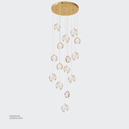 [E1041CN-60] Chandelier 9473/60 30 Big 30 small  Q800 H700 188W