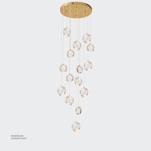 [E1041CN-60] Chandelier 9473/60 30 Big 30 small  Q800 H700 188W