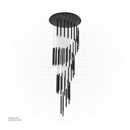 [E1041CV-69] Chandelier 9430/69 BK Q80 H700 245W