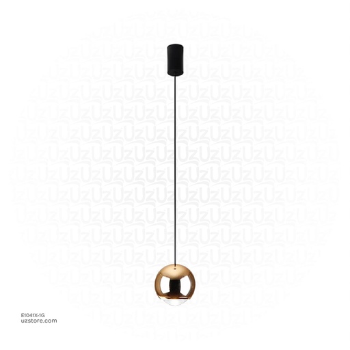 [E1041X-1G] Chandelier 9775/1GD LED 3000K 2.4M D10CM 8W