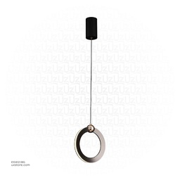 [E1041Z-1BG] Chandelier 9700/1 BK+GD 3000K 2.4M  10W