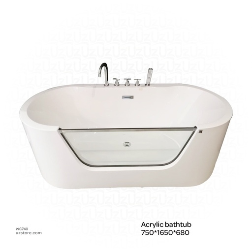 [WC740] Acrylic bathtub  ZS-9199 750*1650*680