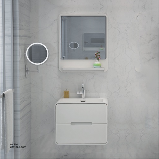 [WC226] PolyMarble WashBasin, Mirror and Shelf KZA-1952060 600*450*480