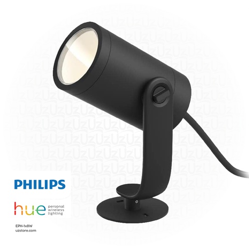 [EPH-1x8W] PHILIPS Hue Lily Smart Ext. Spike Black 1x8W 24V , 915005629801