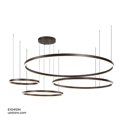 [E1041DN] Led Pendant Light  Round YC637 100W Black 