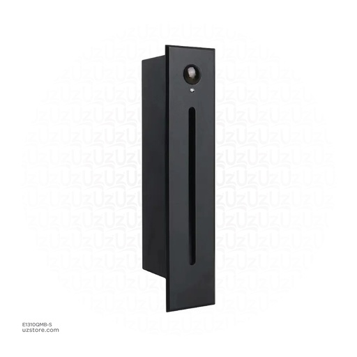 [E1310QMB-S] LED Outdoor Step LIGHT FD-L185-3W WW Black With Sensor