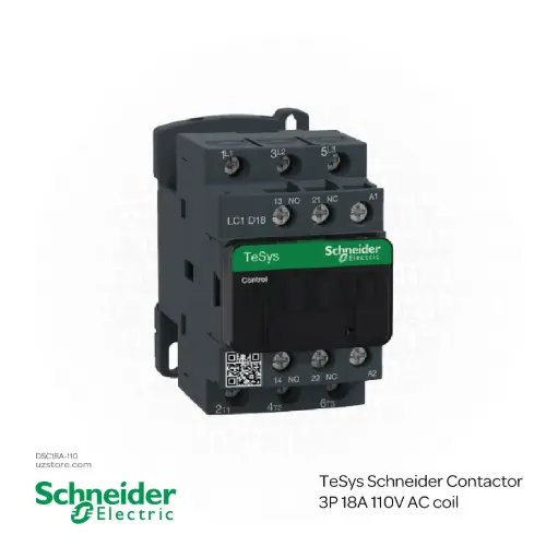 [DSC18A-110] TeSys Schneider Contactor 3P 18A 110V AC coil